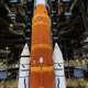 SLS inside NASA’s Vehicle Assembly Building.